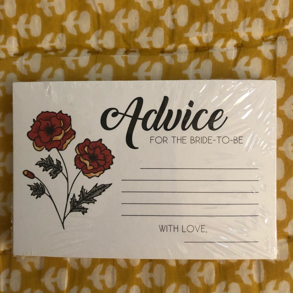Bridal advice cards (25)